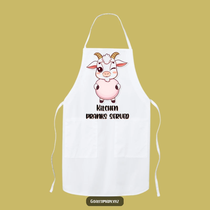 Funny Goat Whoopee Cushion Apron: Cook Up Laughs in the Kitchen, Great Gift