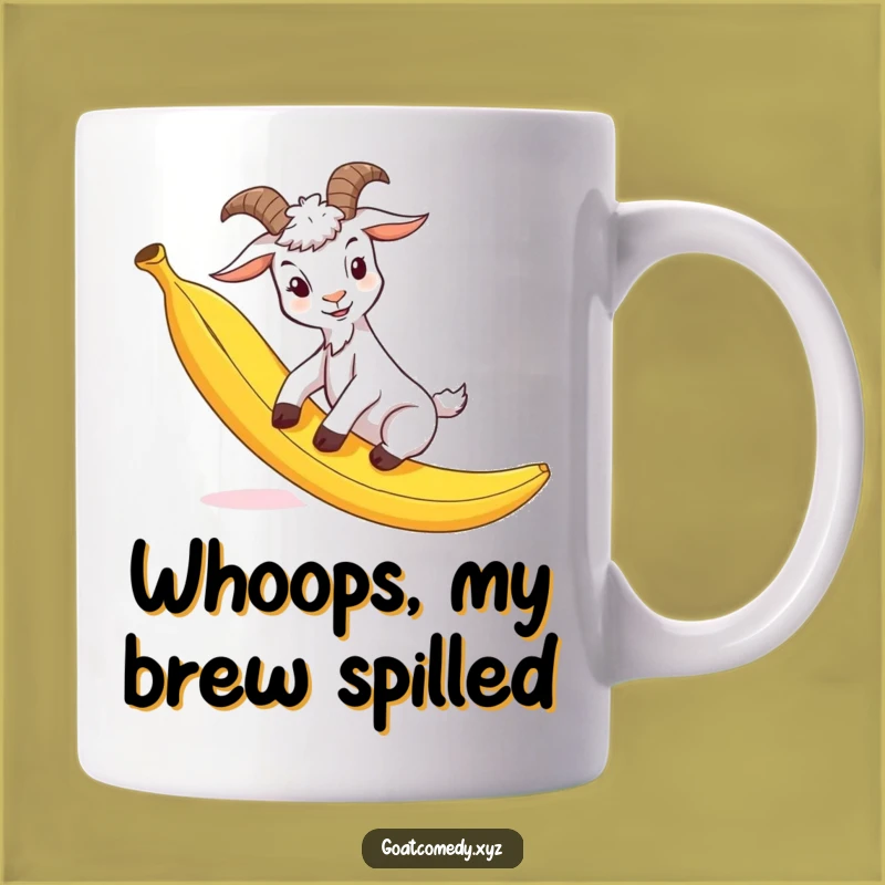 Funny Goat Banana Peel Mug: Guaranteed Laughs, Perfect Hilarious Gift