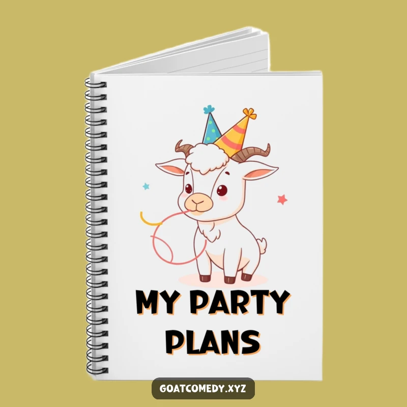 Funny Party Goat Notebook: Jot Down Party Ideas with this Hilarious Journal