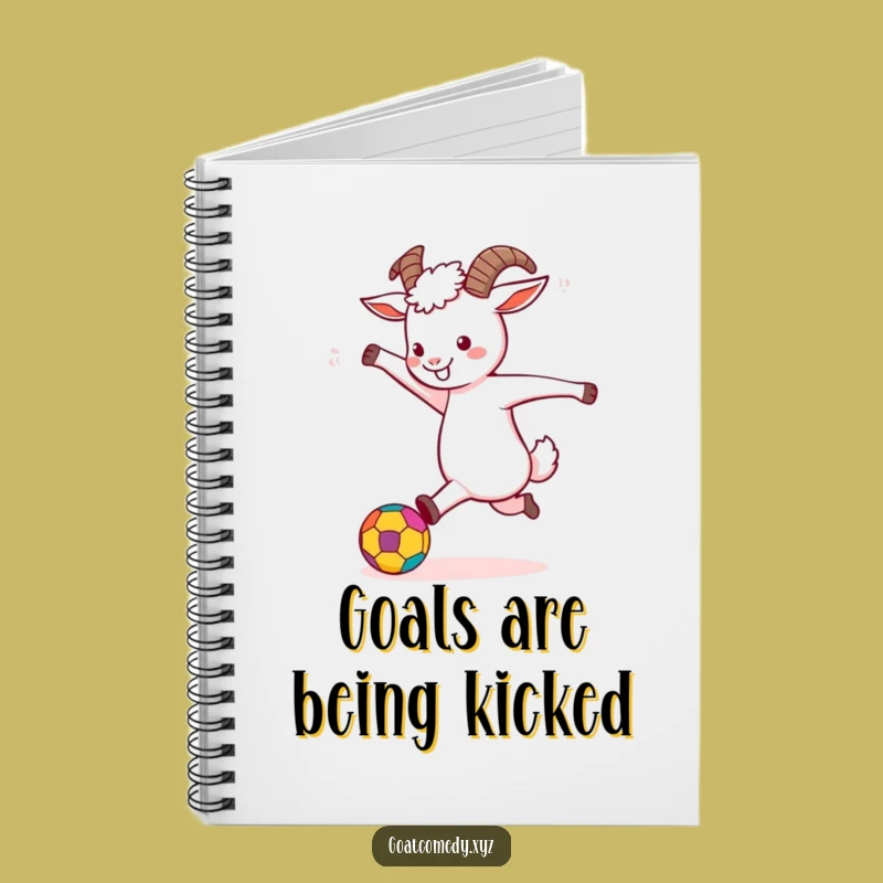 Funny Goat Kicking Ball Notebook: Jot Down Your Funniest Ideas with this Journal