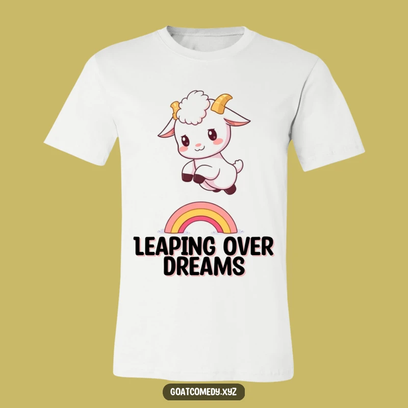 Funny Goat Rainbow T-Shirt: Wearable Whimsy for a Perfect Gift
