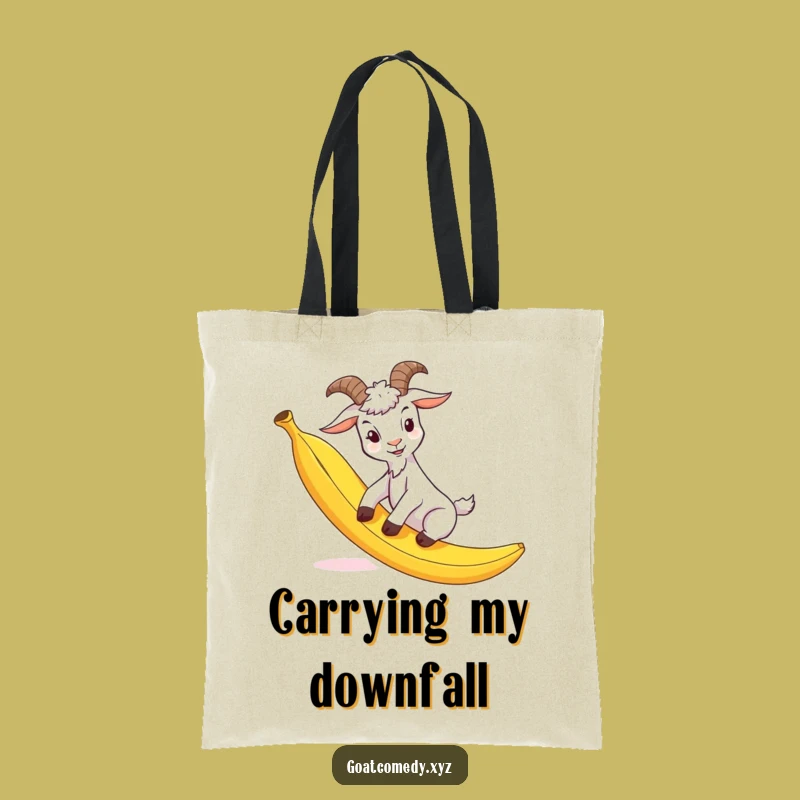 Funny Goat Banana Peel Tote Bag: Carry Your Laughs, Perfect Practical Gift